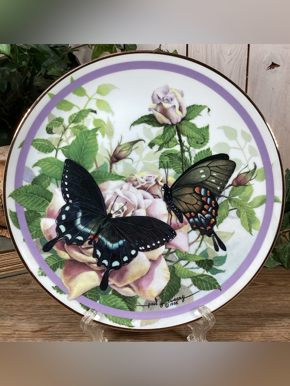Hamilton Collection Butterfly Garden “Spicebush Swallowtail” Collectors Plate
